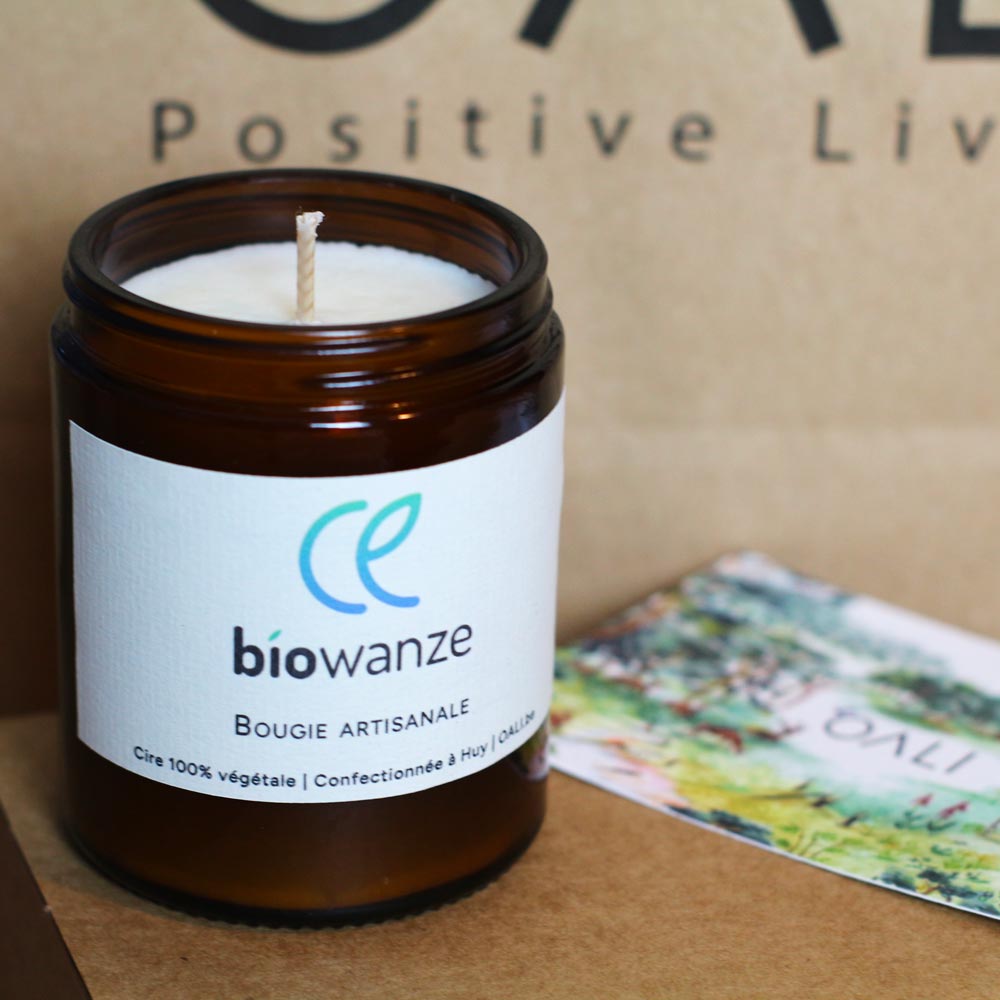 Bougie personnalisée pour entreprise avec logo gravé sur le pot