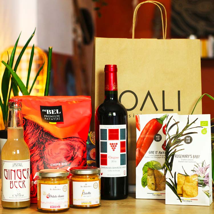Coffret cadeau 100% écologique avec des produits durables et locaux