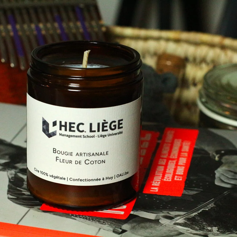 Kaars op maat gemaakt voor HEC Liège